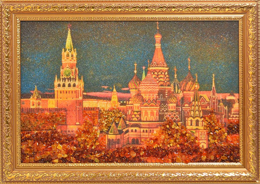 Картина из янтаря - Красная площадь